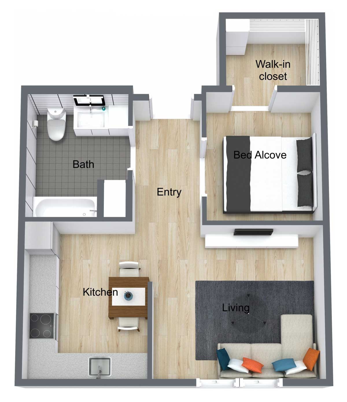 Market Center | Studio Floor Plan